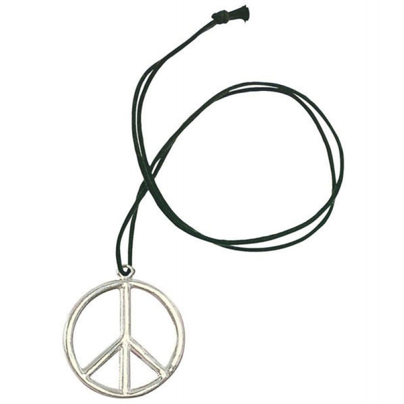 Klassische Hippie Peace Halskette aus Metall - Zubehör & Accessoires -  Kategorien